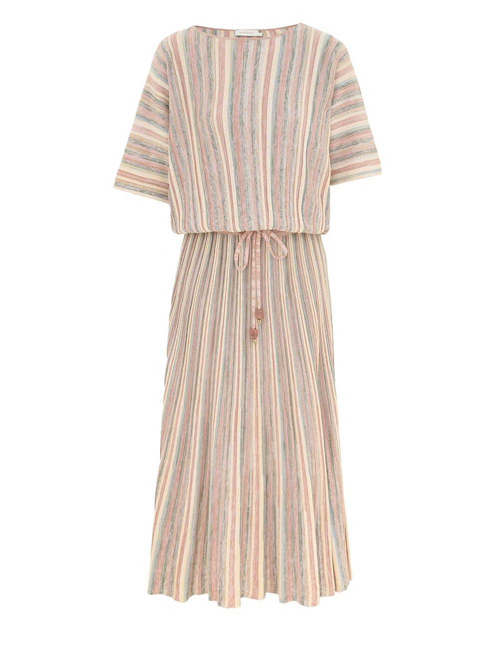 ILLUMINATE MOULINE MAXI DRESS - 1