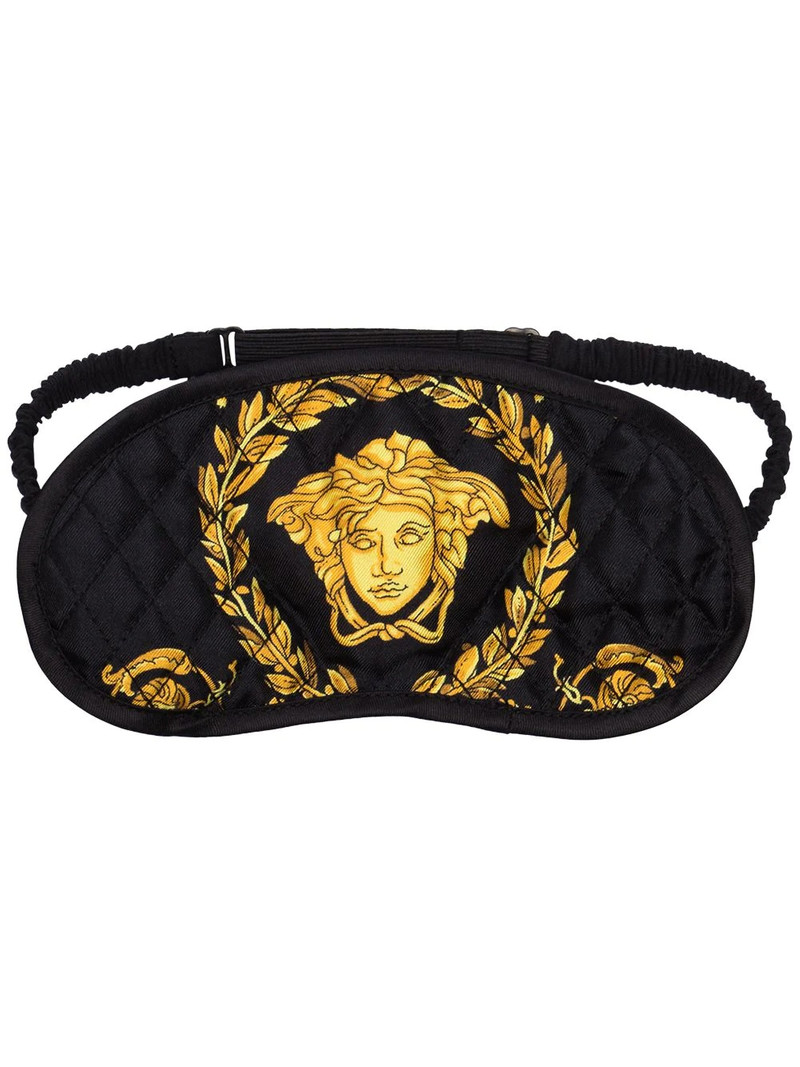 Baroque-print silk sleep mask 1