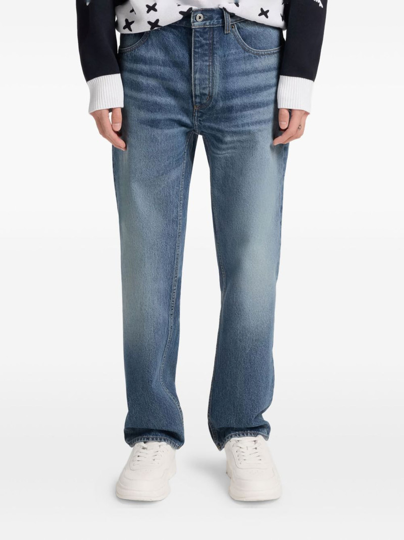 HUGO five-pocket design faded jeans outlook