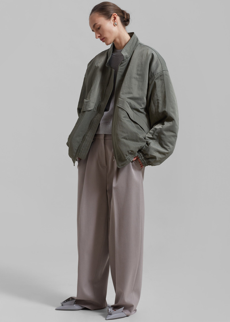 Seth Oversized Jacket - Khaki 4
