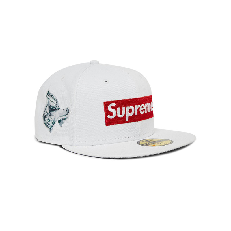 Supreme Supreme Money Box Logo New Era 'White' outlook