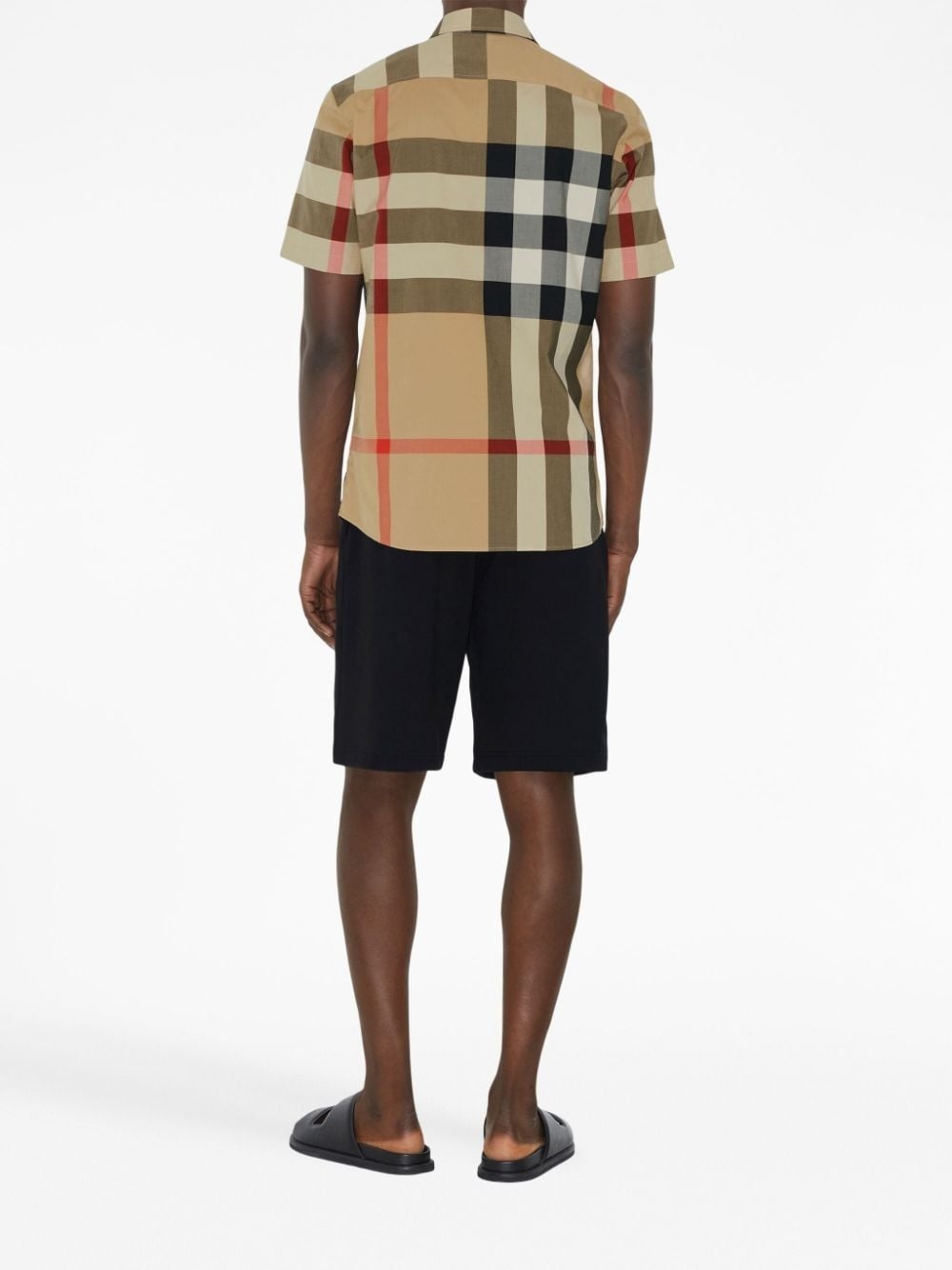 checkered short-sleeved shirt - 4
