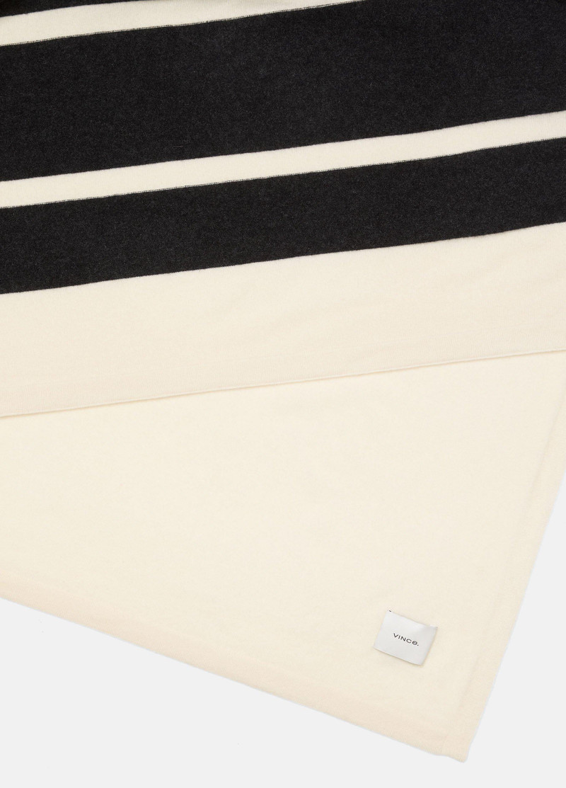 Vince Cashmere Jersey Stripe Throw outlook