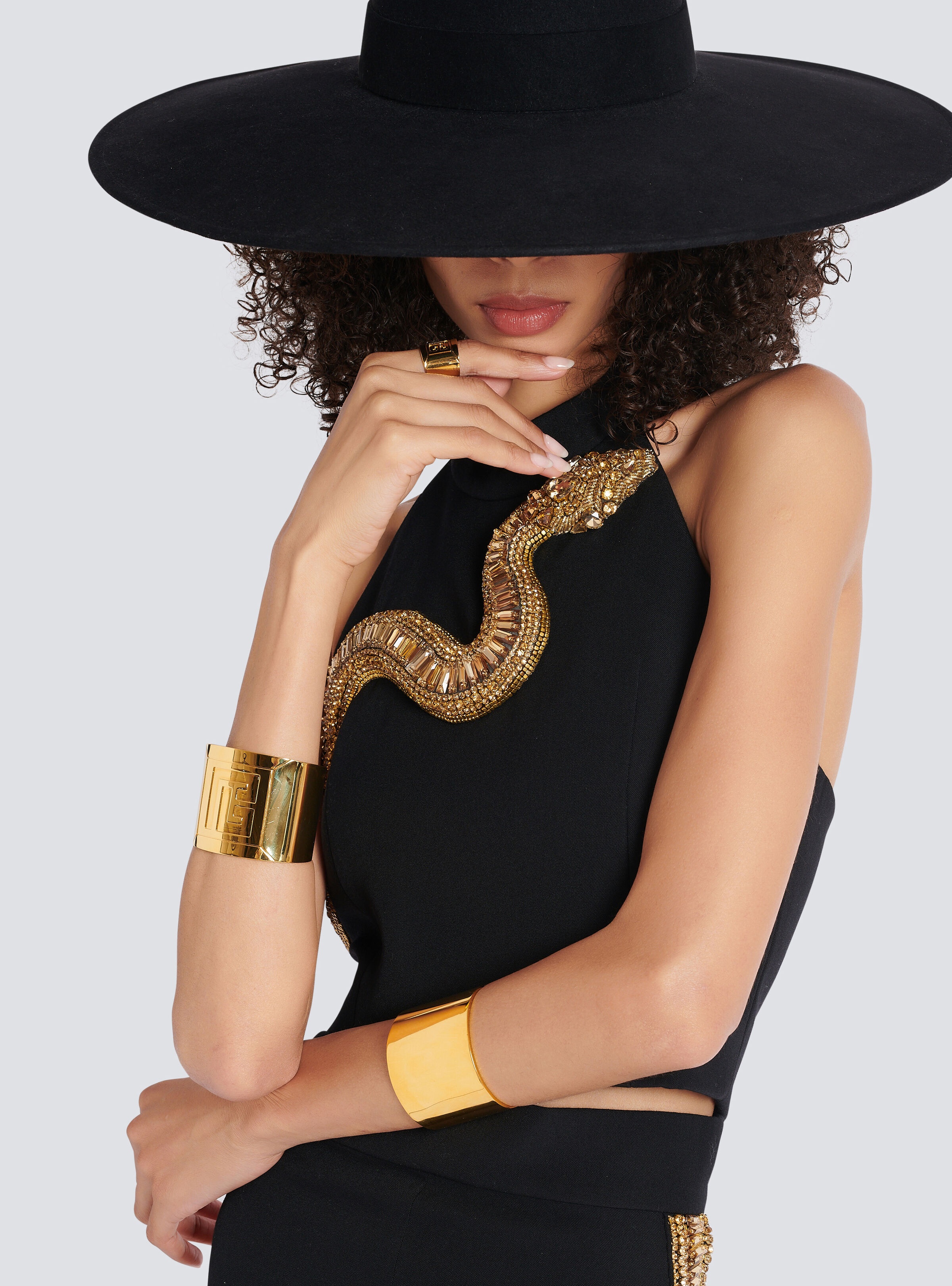 Tubular bracelet in brass - 2