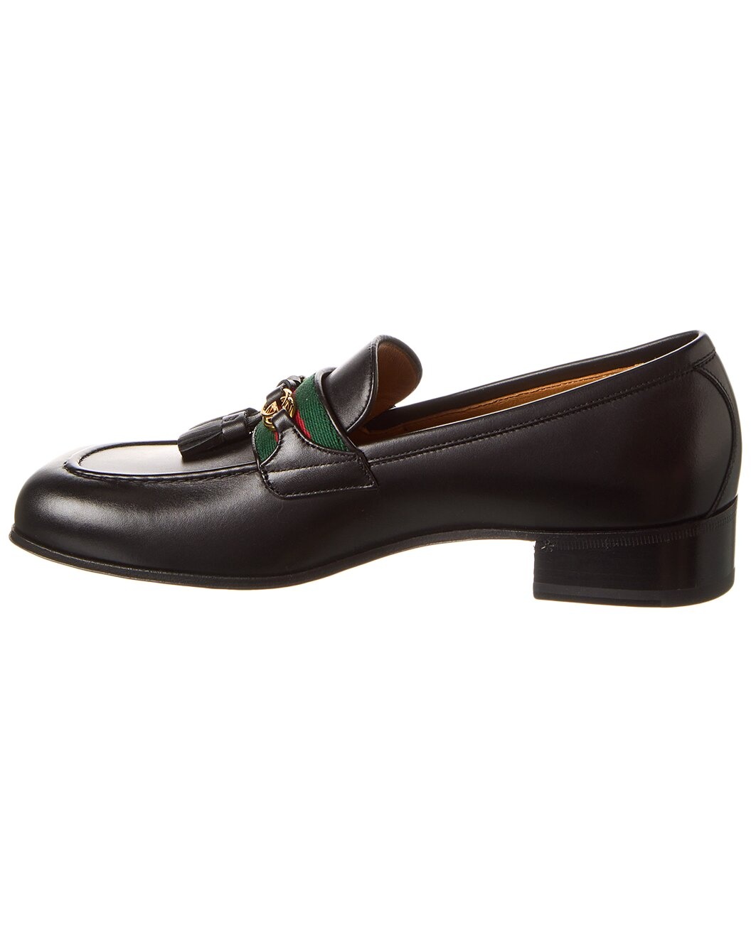 Gucci Web Interlocking G Leather Loafer - 2
