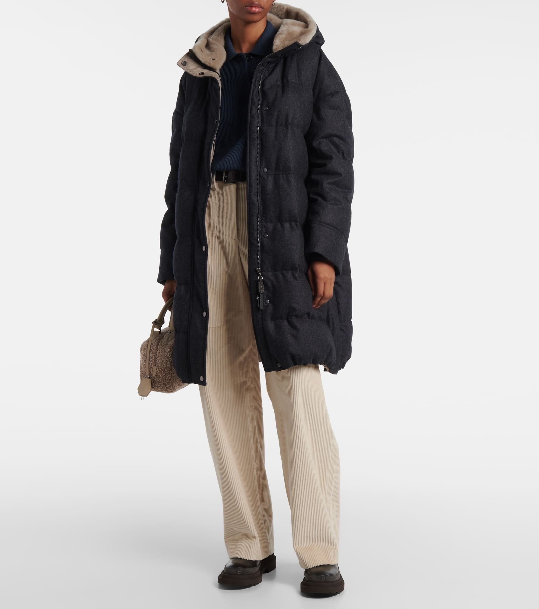 Padded wool jacket - 2