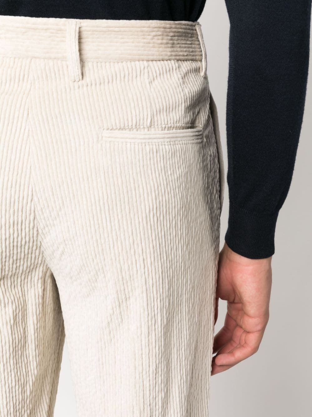 straight-leg corduroy trousers - 5