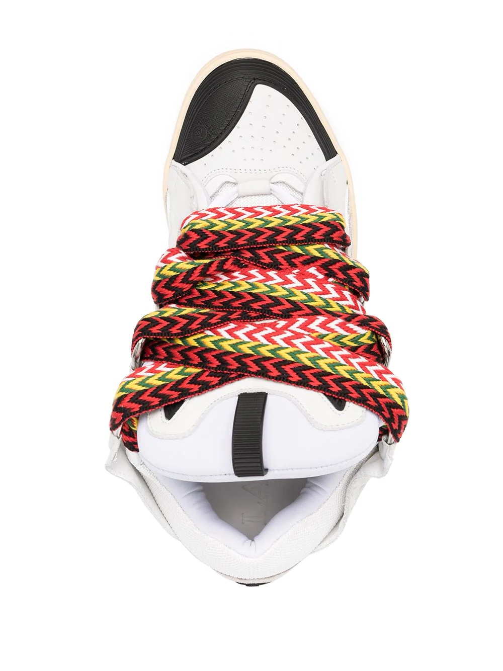 Curb suede trim sneakers - 4