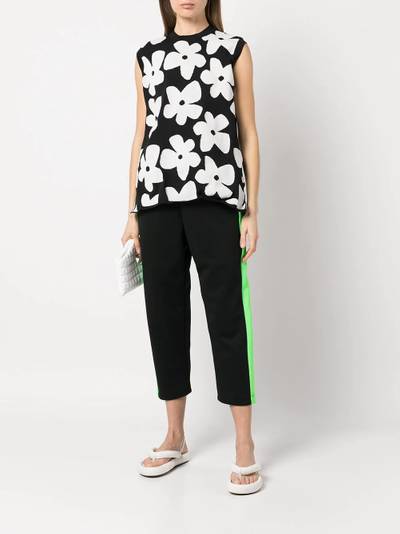 Comme Des Garçons side-stripe cropped track trousers outlook