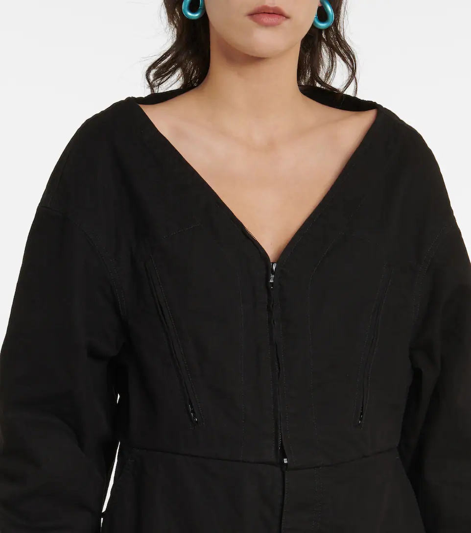 Wide-leg cotton jumpsuit - 4