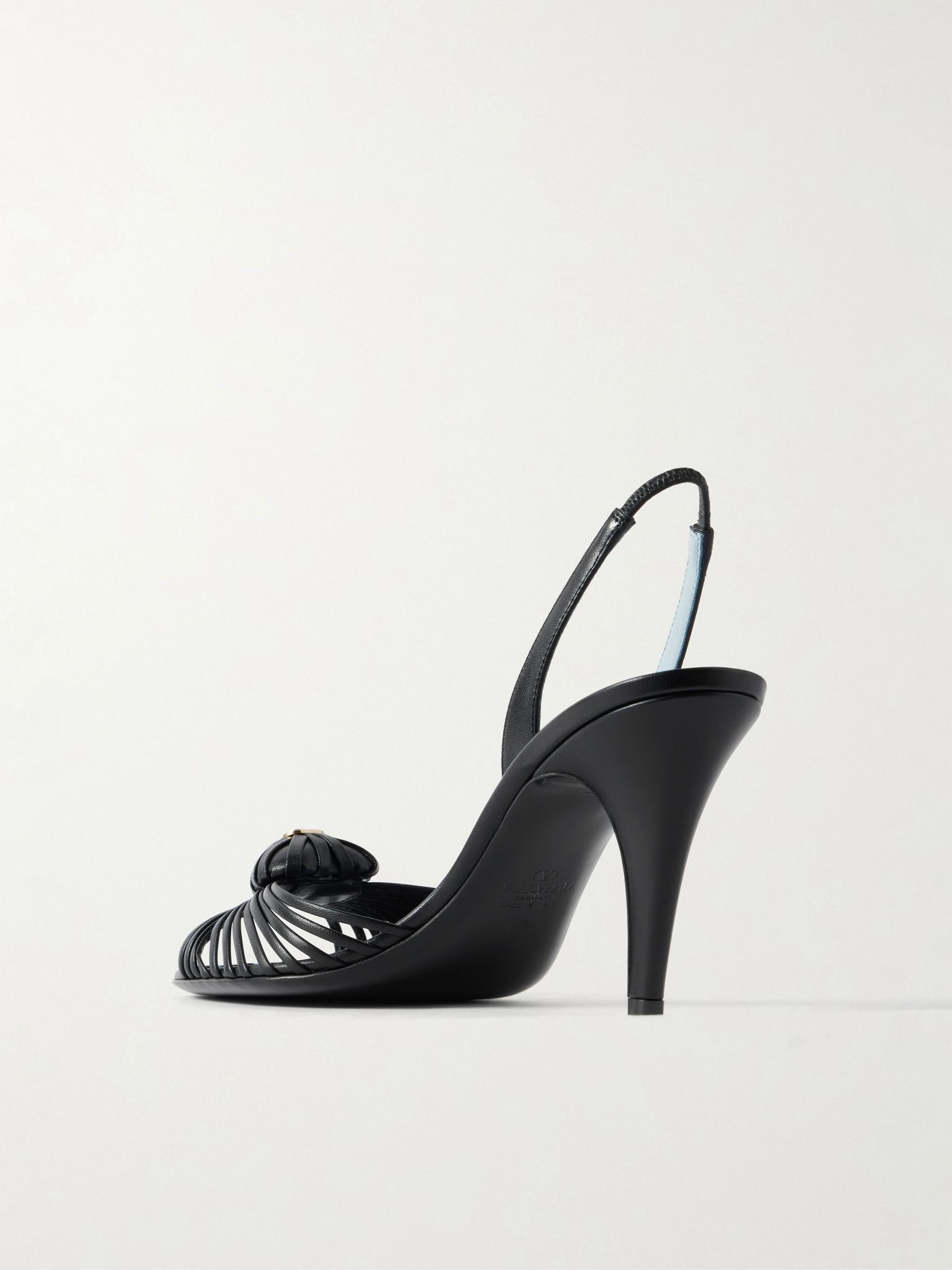 Royal 85 leather slingback sandals Black - 3
