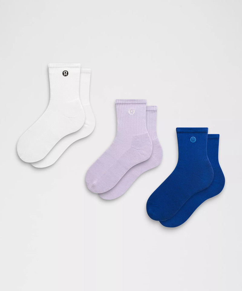 Unisex Daily Essential Quarter Socks *3 Pack 1
