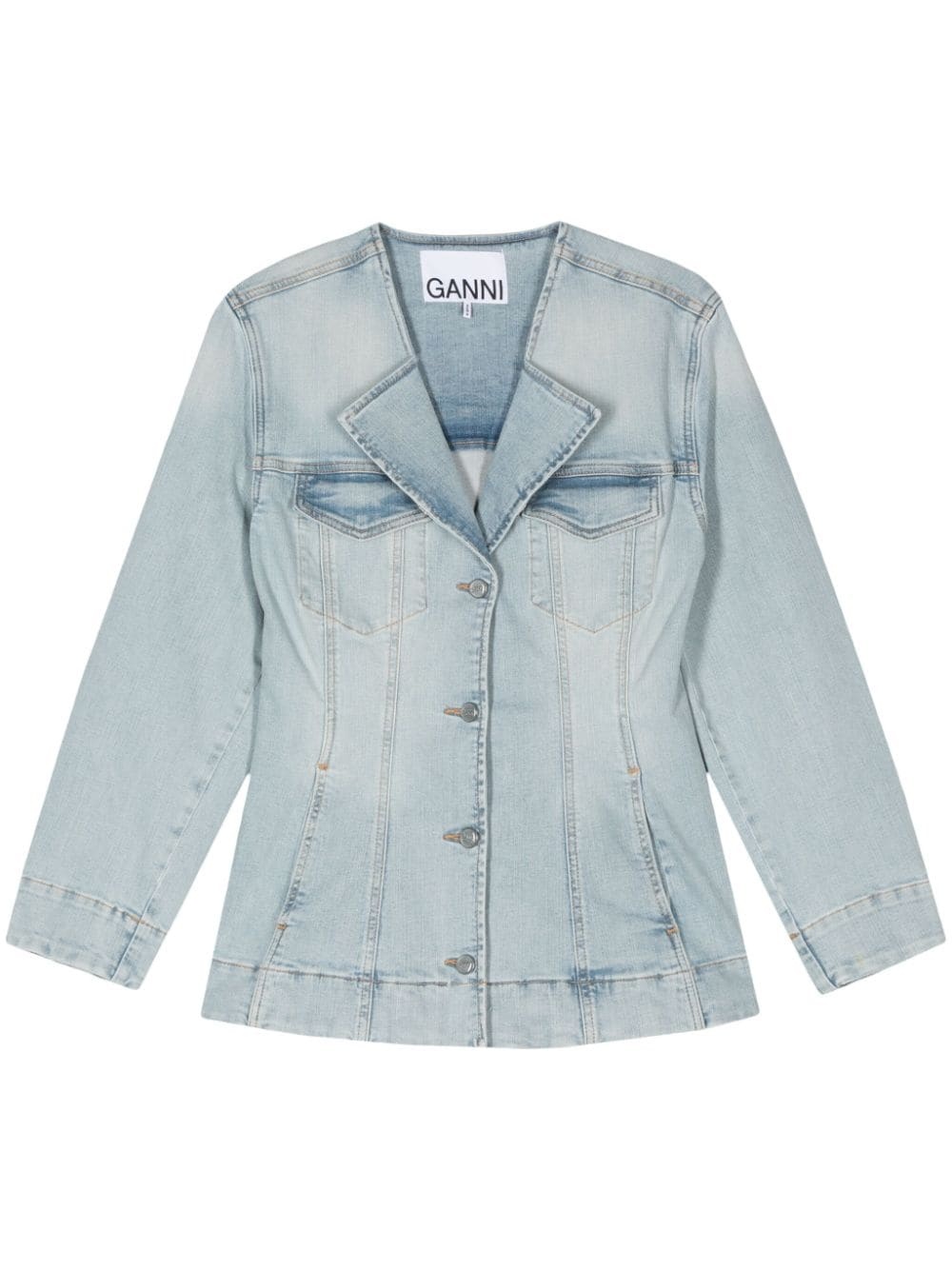 denim blazer - 1