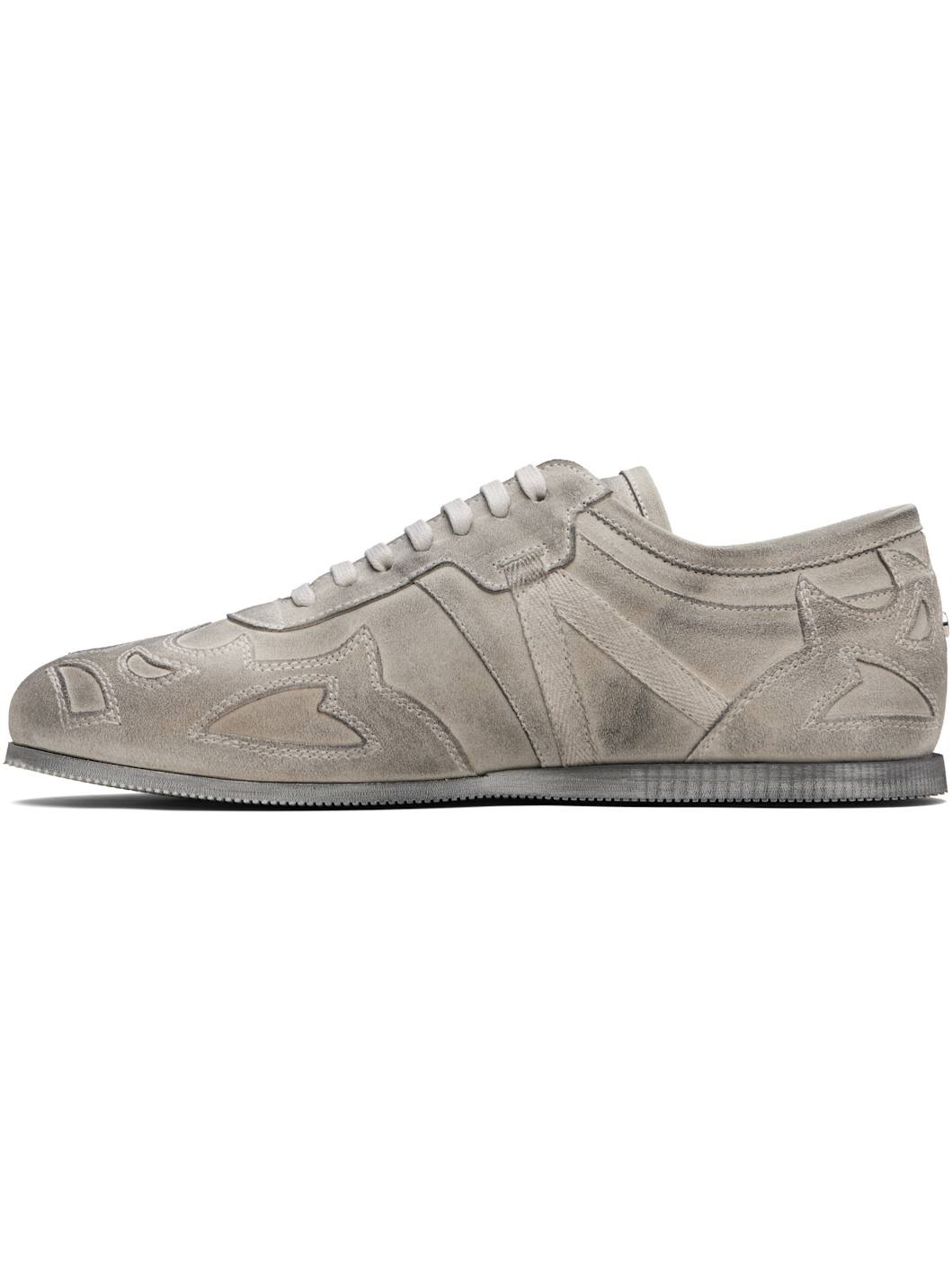 Gray Milton Low-Top Boxing Sneakers - 3