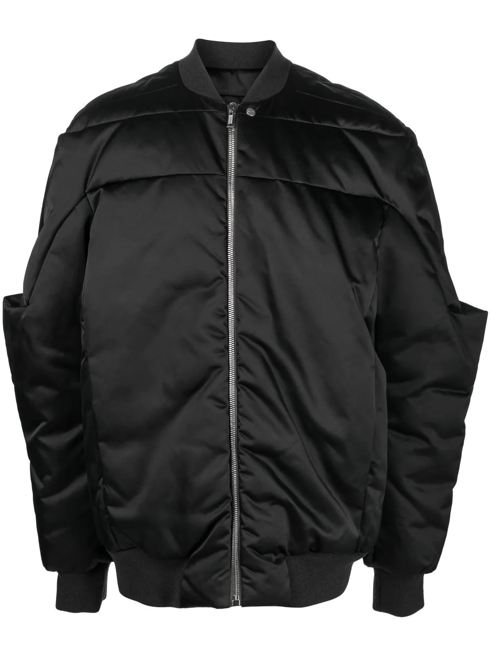 Gridered goose-down bomber jacket - 1