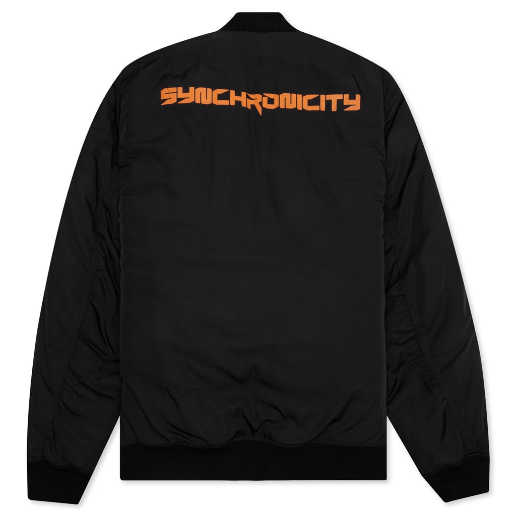 RAF SIMONS SYNCHRONICITY BOMBER JACKET - BLACK - 2