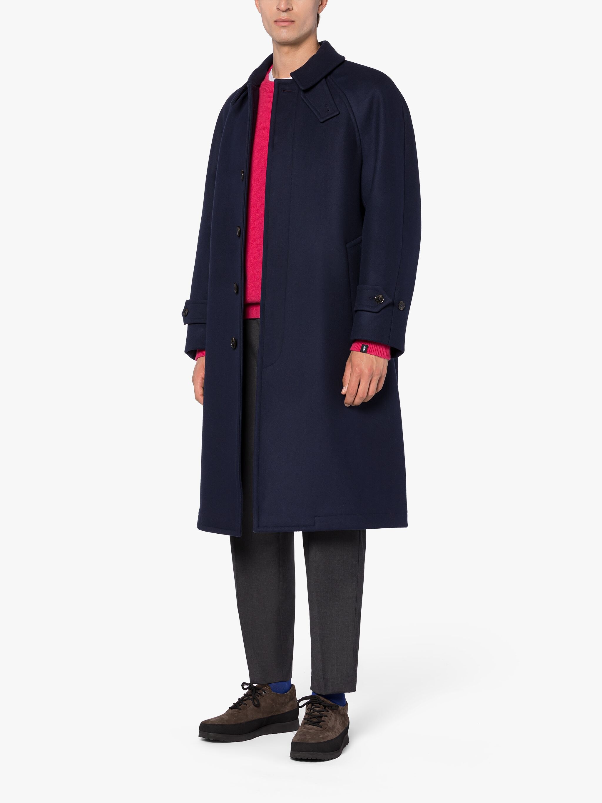 BOSTON INK WOOL OVERCOAT - 4