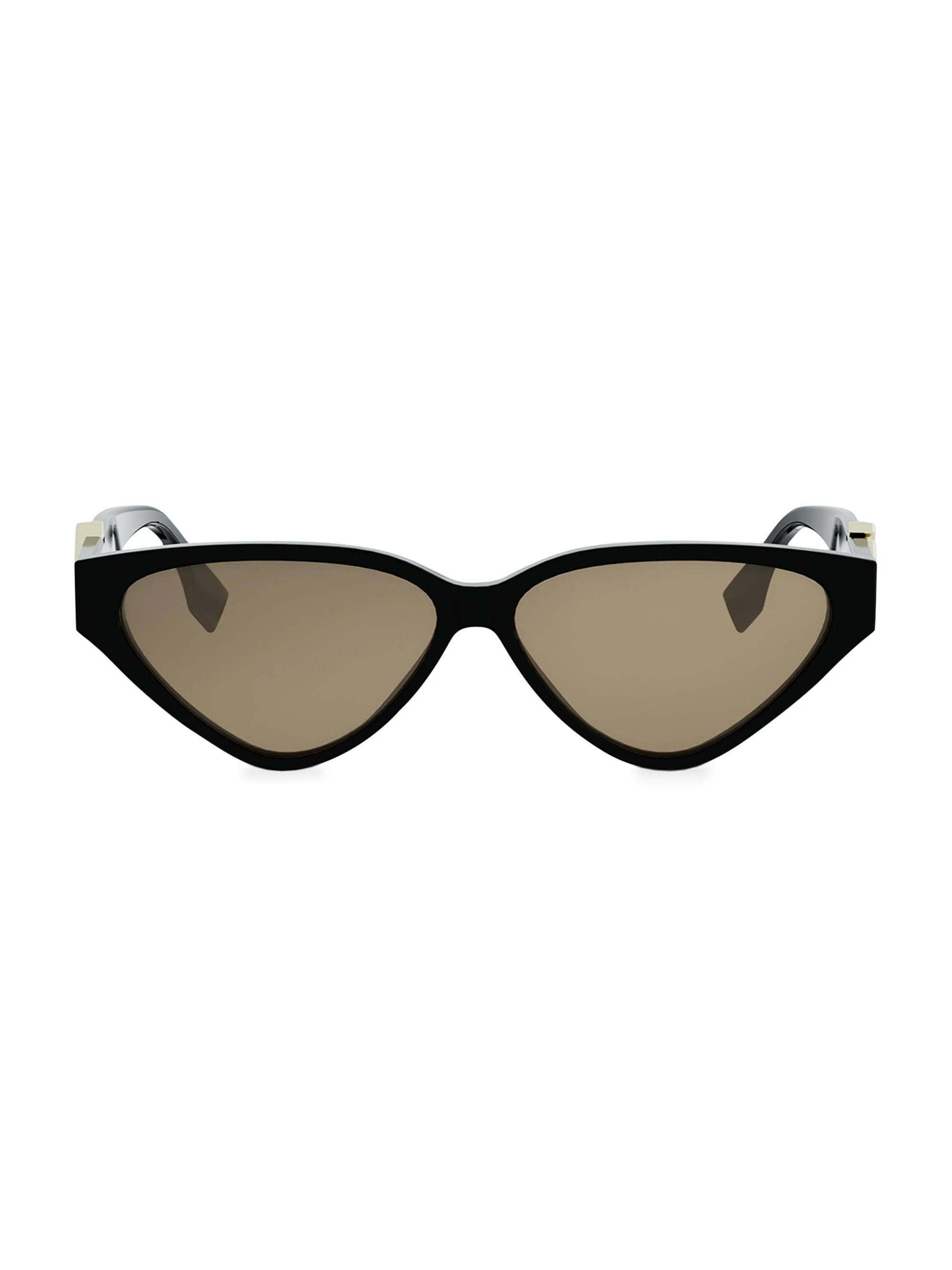 Women's FF Diamonds 57MM Cat-Eye Sunglasses - Black - 1
