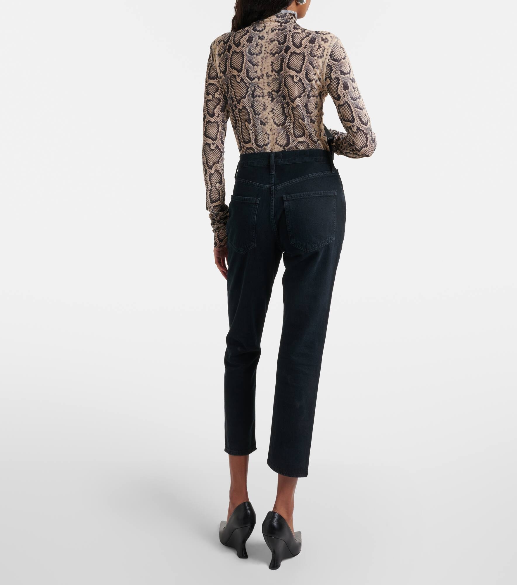 Riley Crop high-rise slim jeans - 3