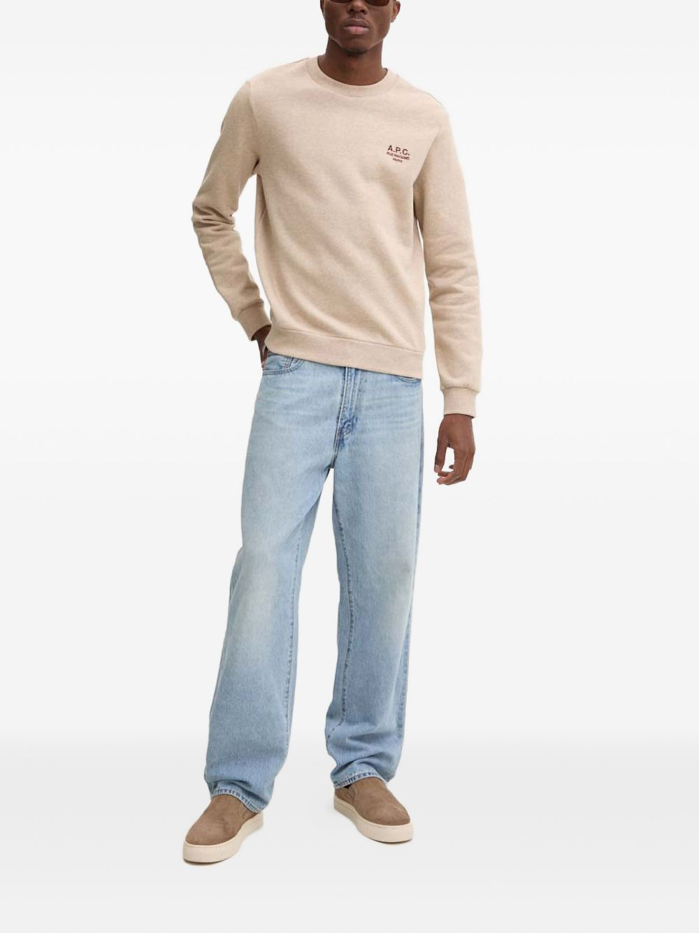 embroidered crew-neck sweatshirt - 2