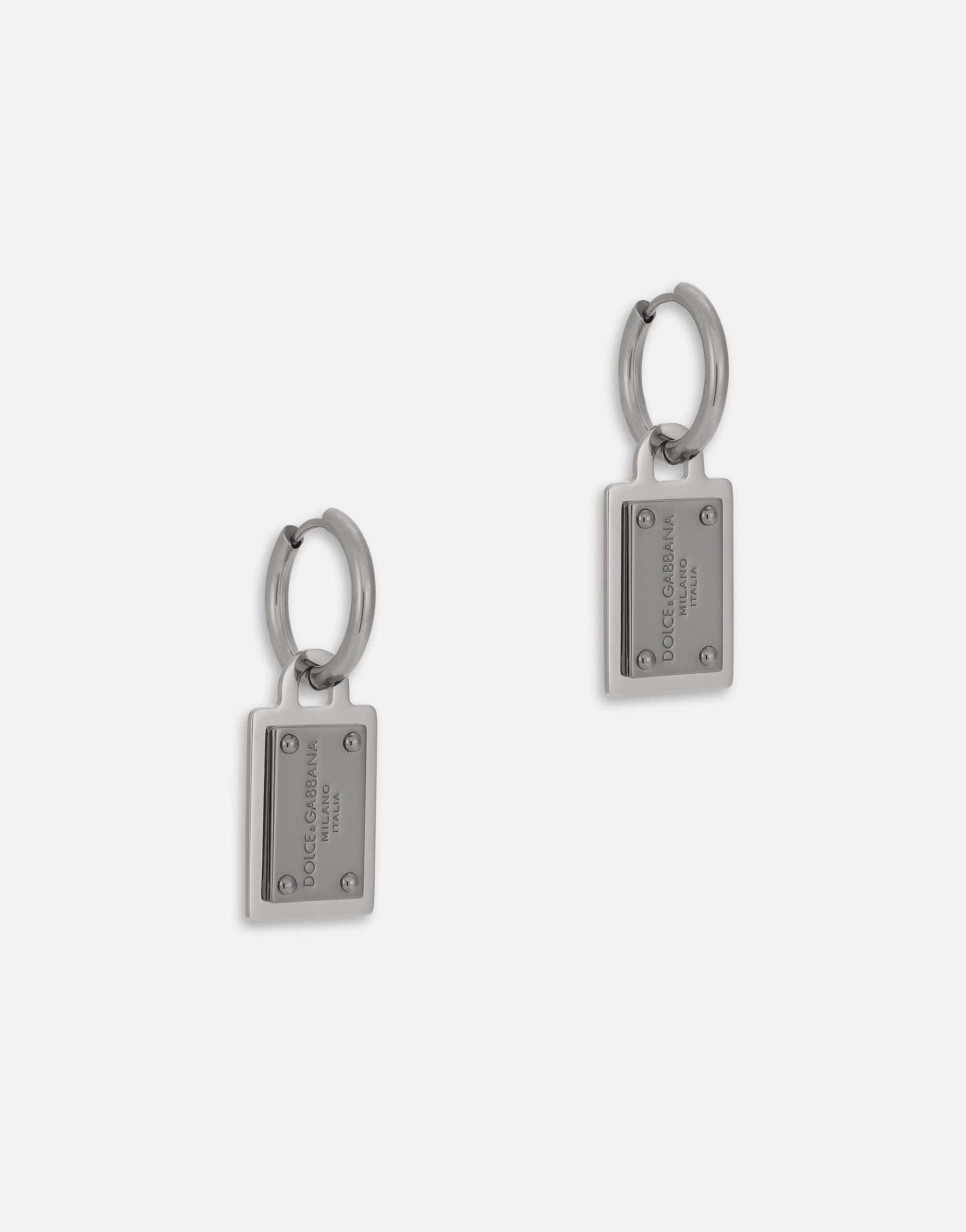 earrings with Dolce&Gabbana logo tag - 2