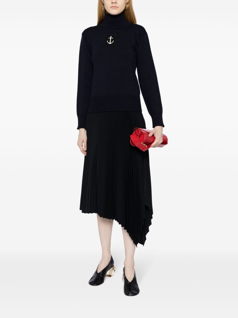 Jil Sander logo-patch high-neck jumper outlook