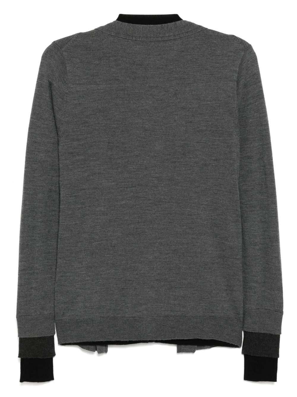 panel detailing cardigan - 2