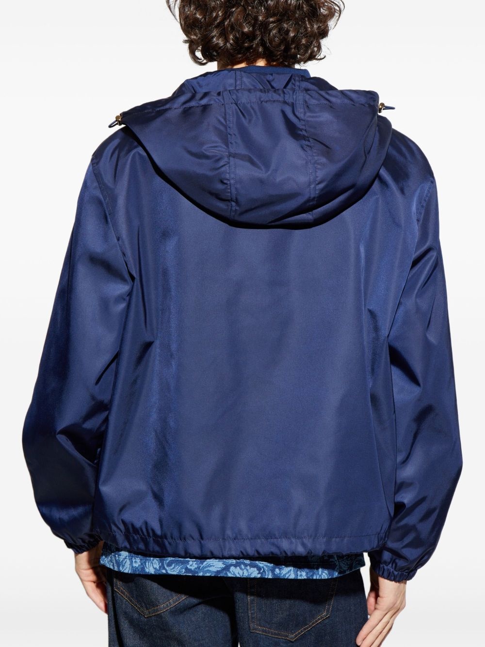 hooded zip-up bomber jacket - 4