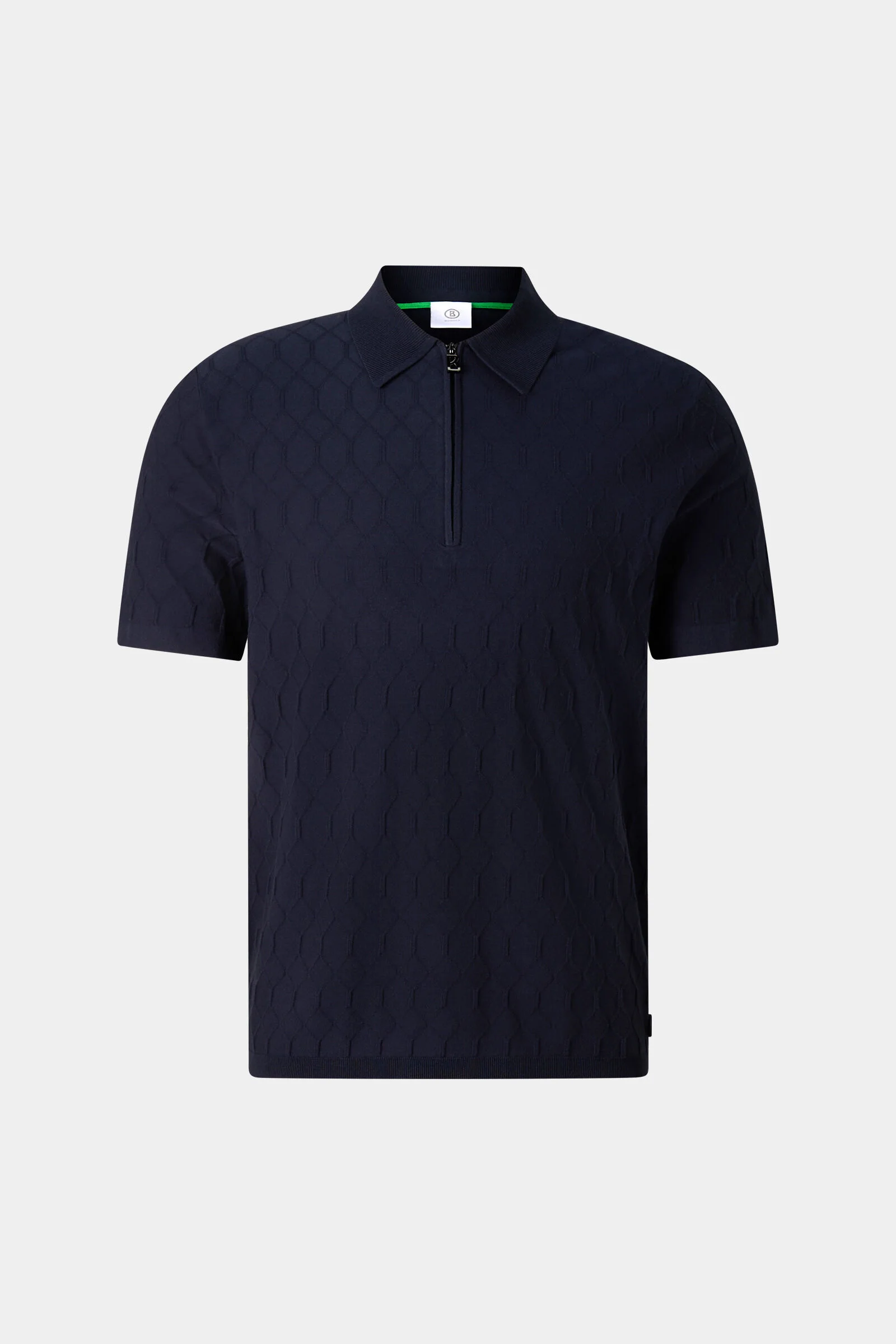 Maxim knitted polo shirt in Navy blue - 1