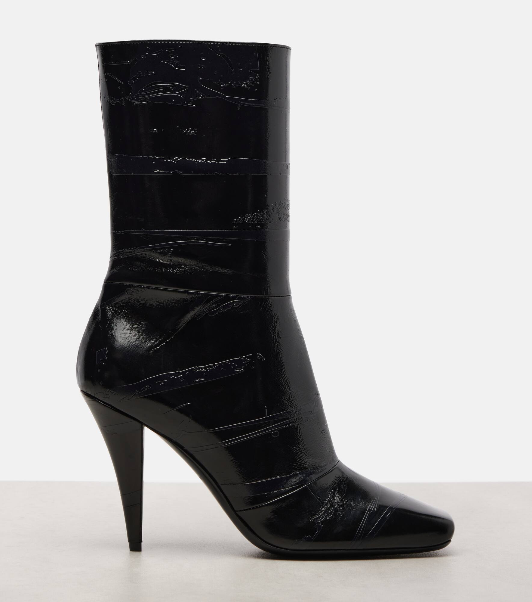 Sliced Square 95 leather ankle boots - 4