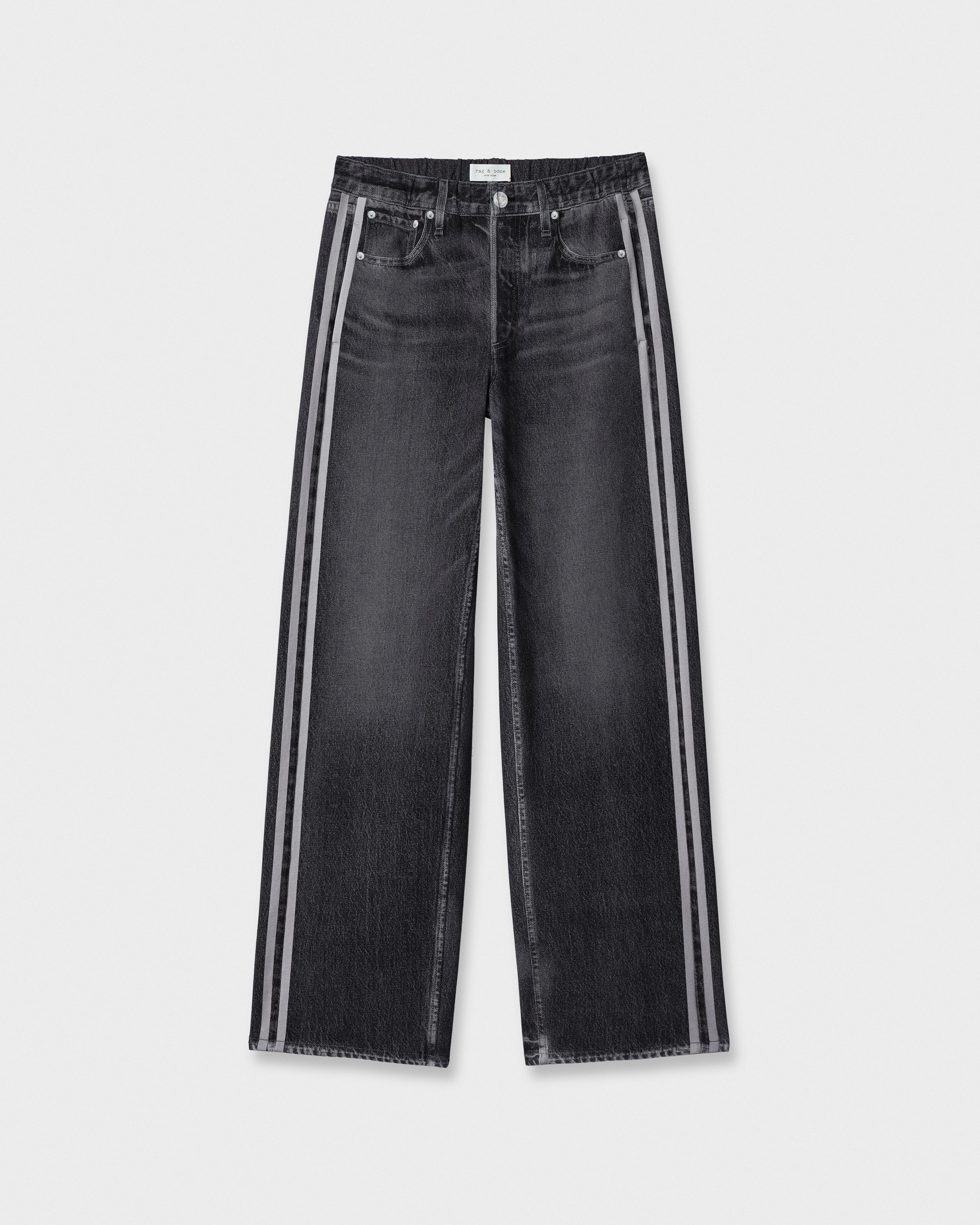 rb Miramar Sport Stripe Track Pant Cotton Terry - 1