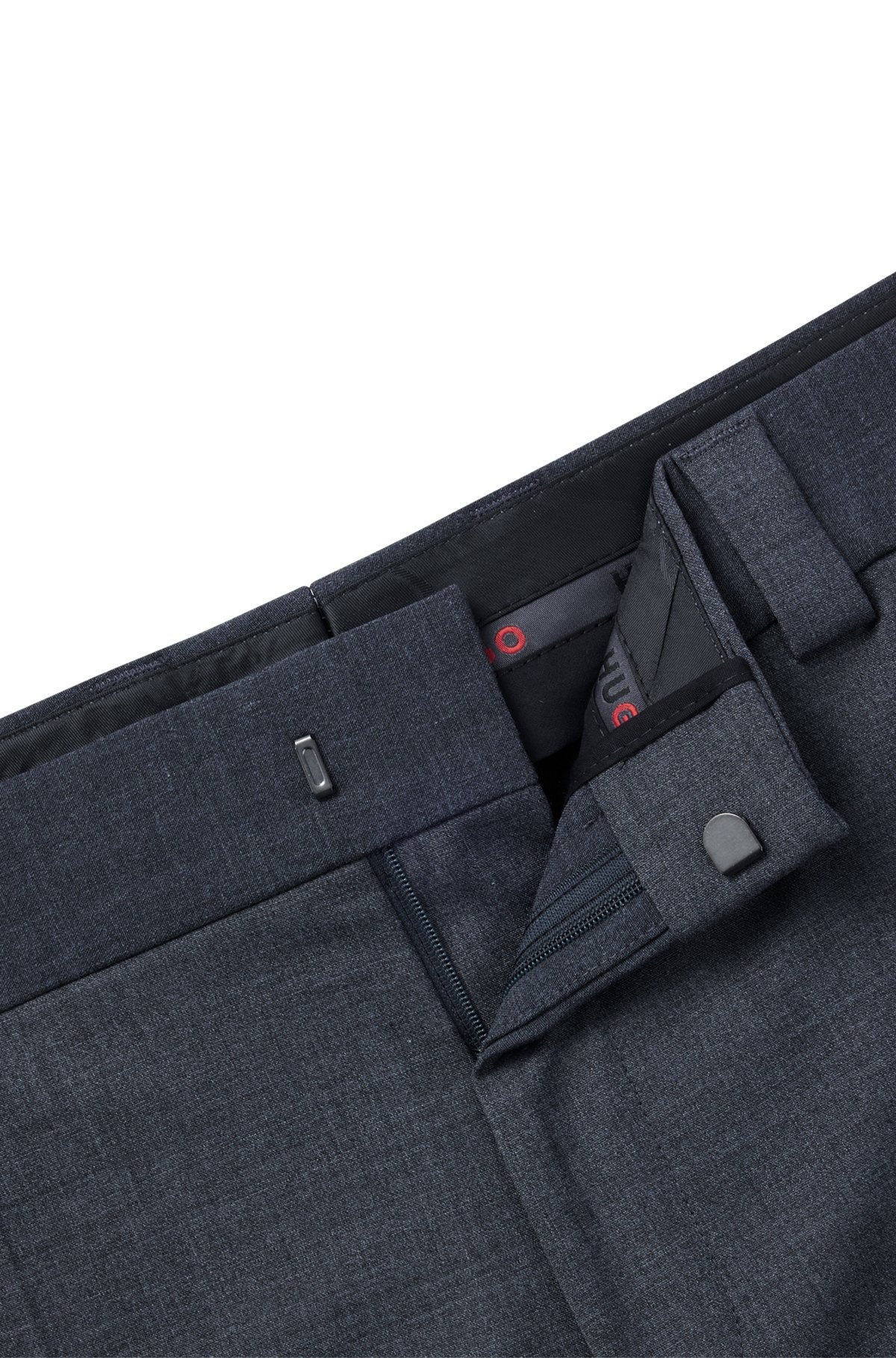 SLIM-FIT TROUSERS WITH PRESS-STUD SIDE SEAMS - 6