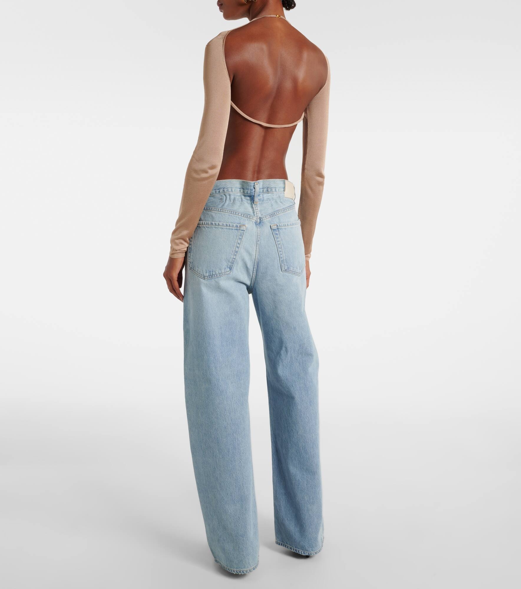 Gwendoline Scrunch high-rise wide-leg jeans - 3