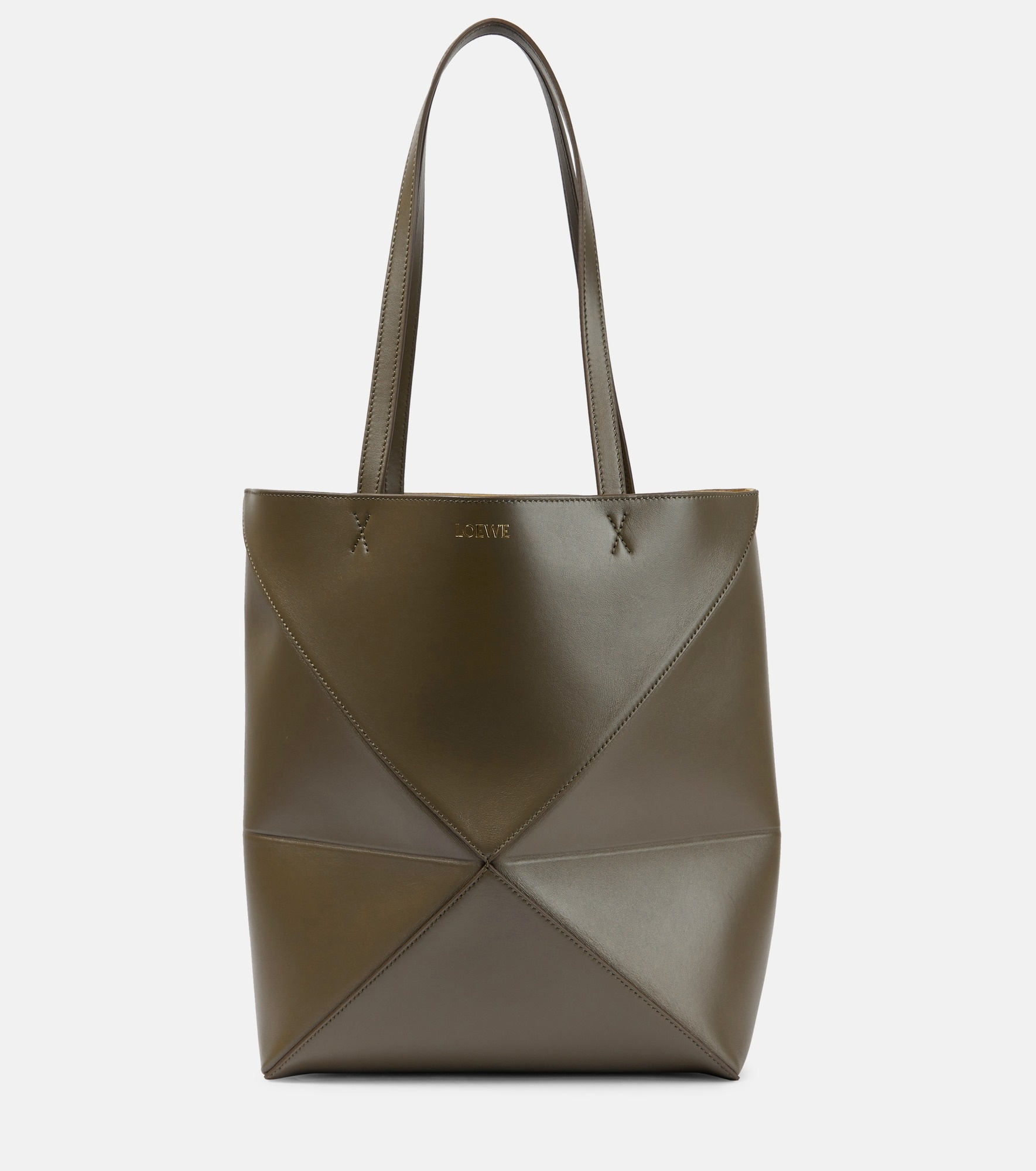 Puzzle Fold Medium leather tote bag - 1
