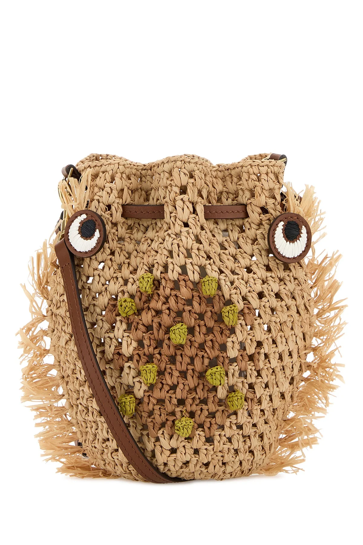 Raffia Creature bucket bag - 1