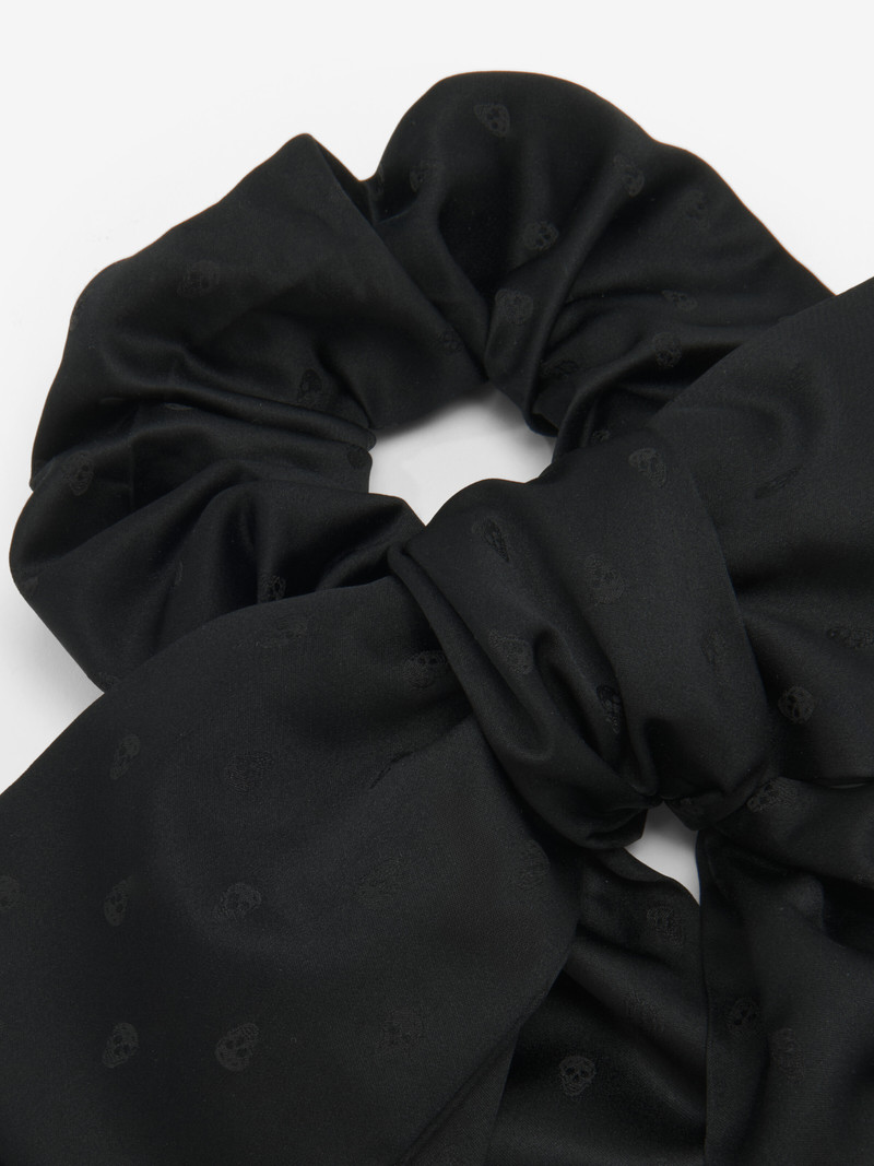 Skull Jacquard Bow Scrunchie 3