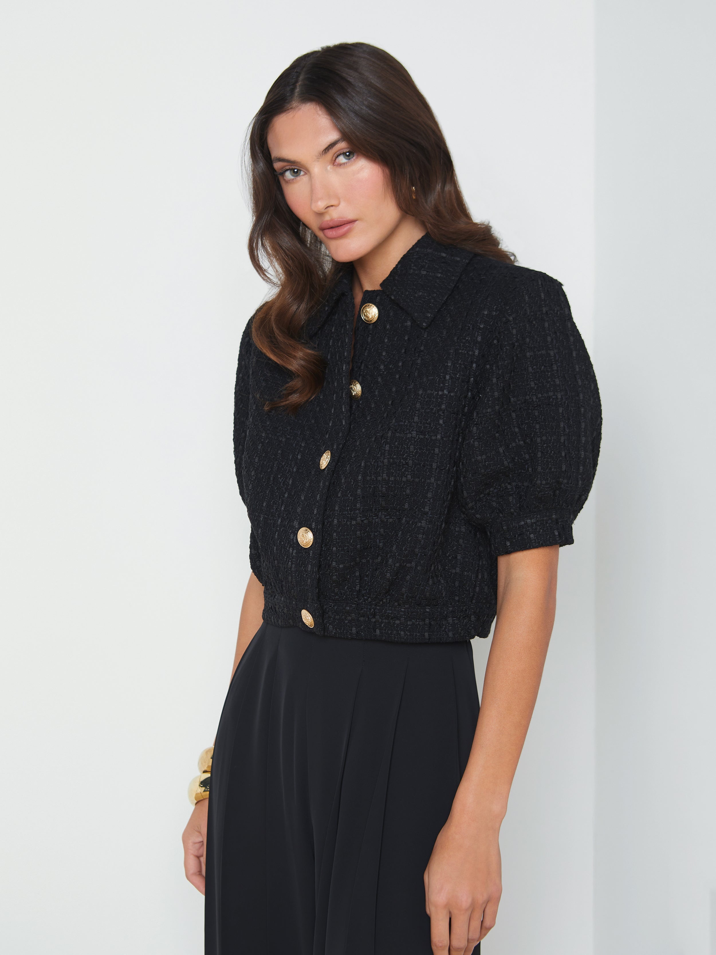Cove Cropped Tweed Jacket - 4