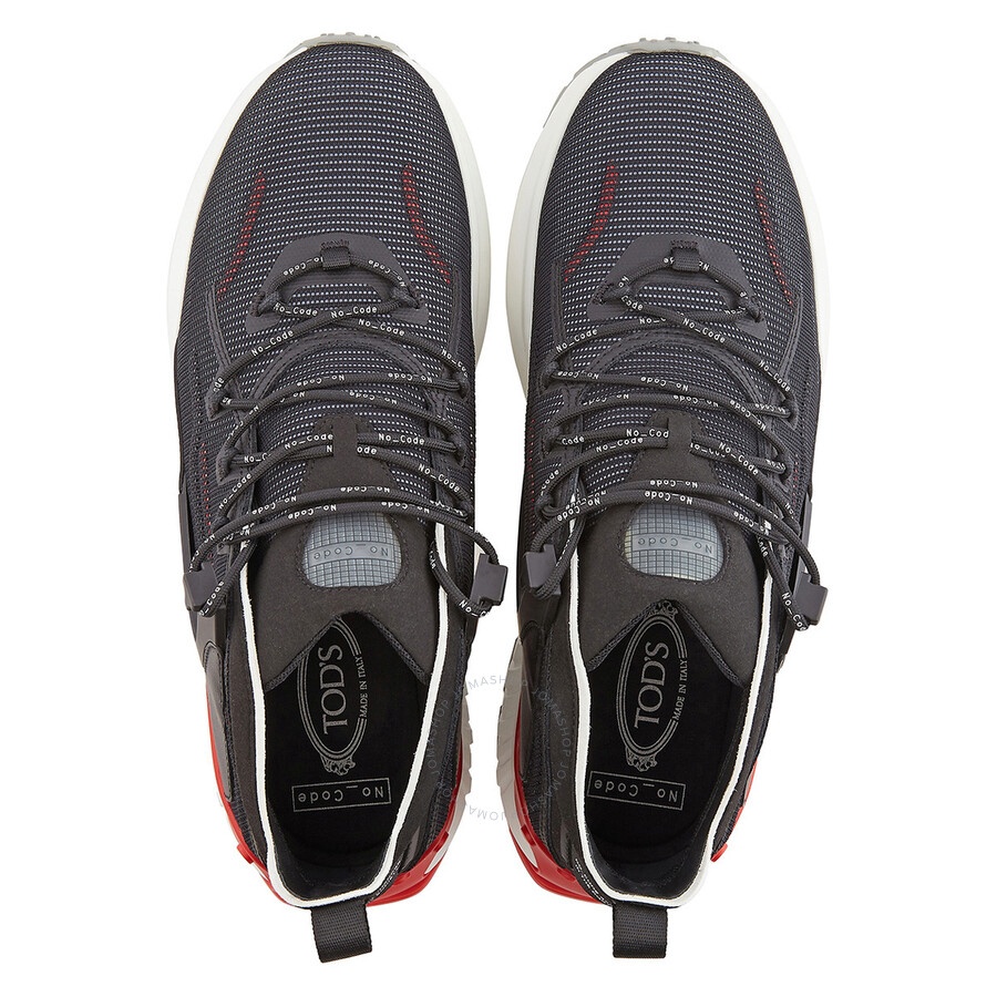 Tods No_Code J Sneakers in Technical Fabric and Leather - 3