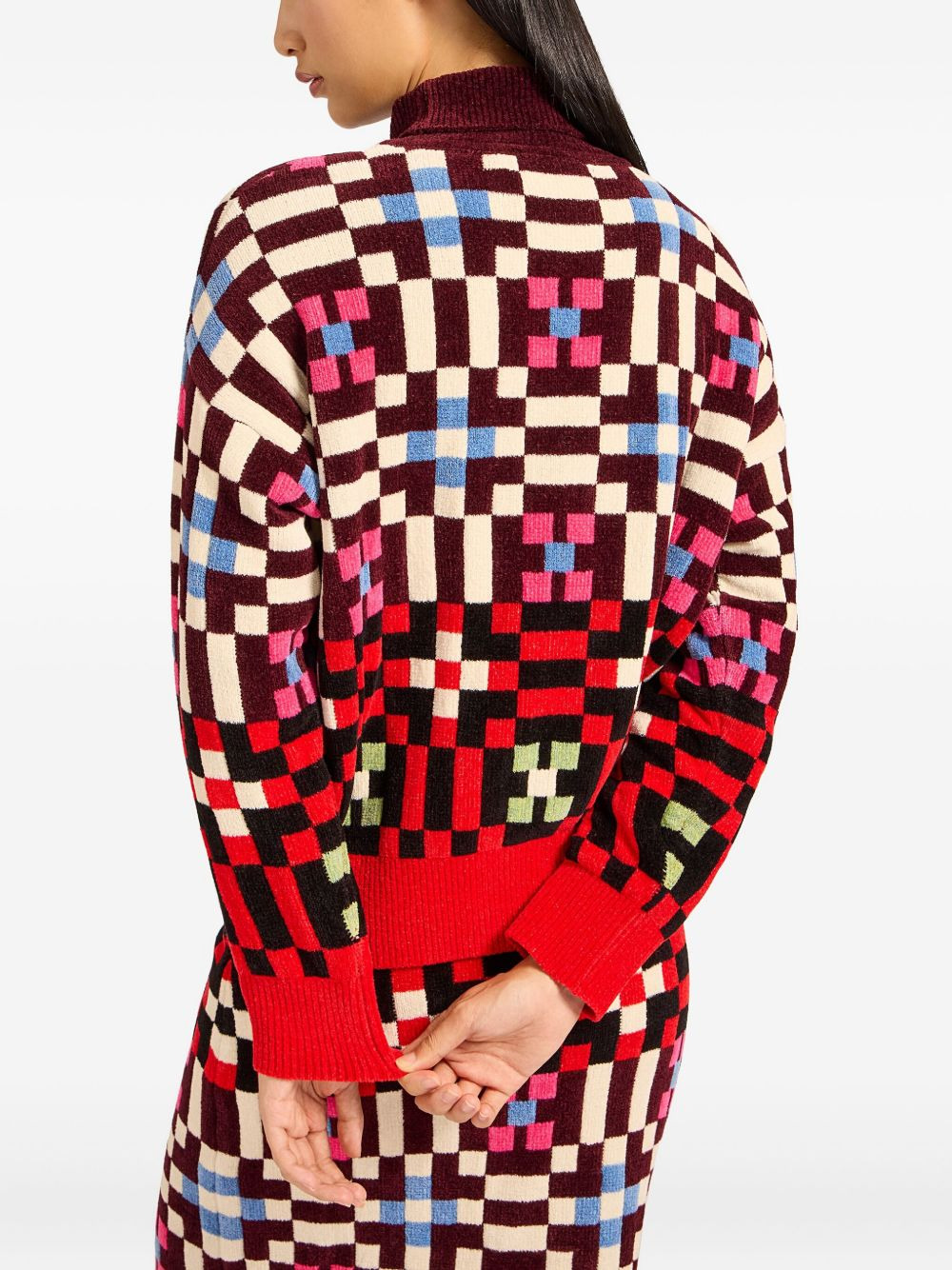 geometric-pattern sweater - 3