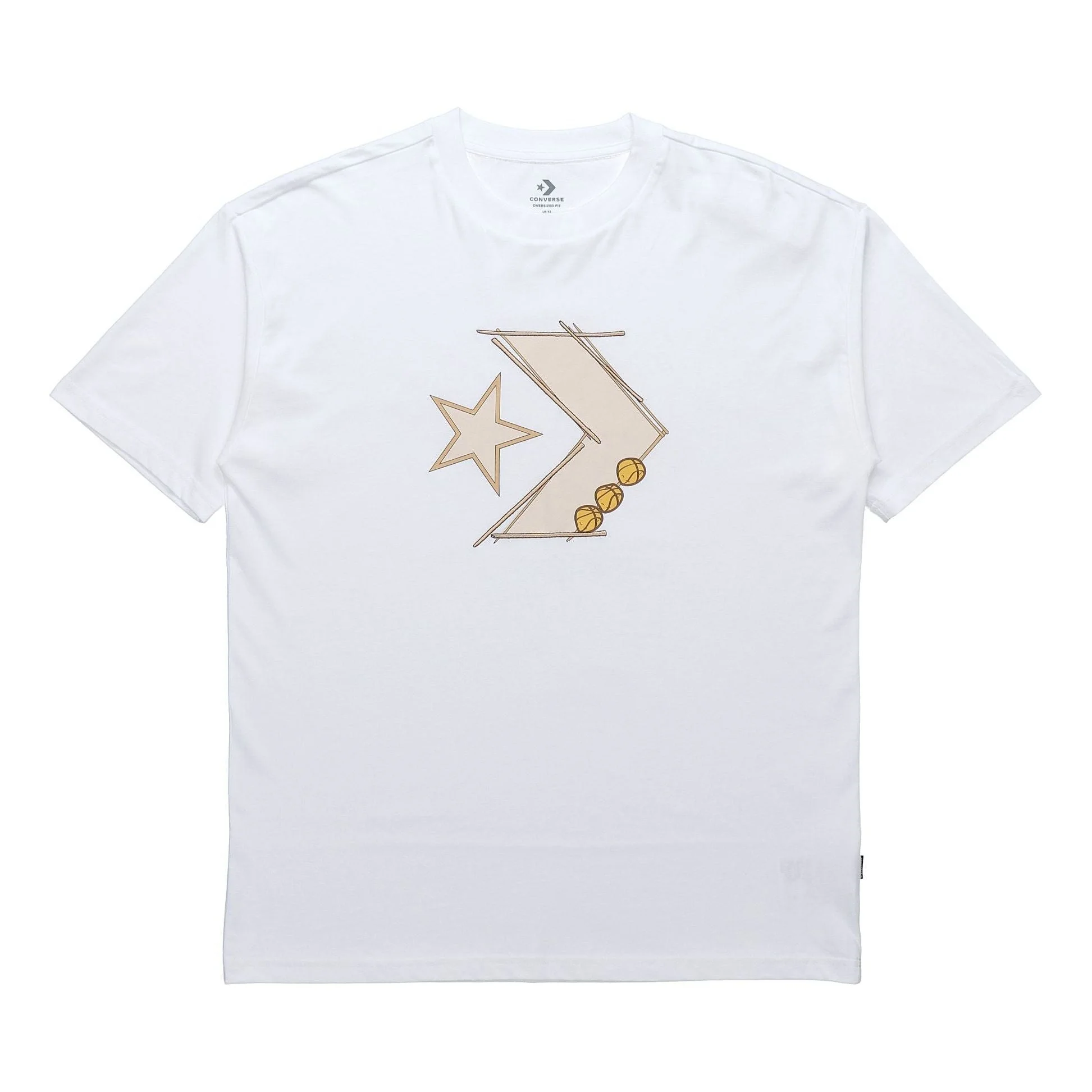 Converse Pics Short-sleeve Tee Unisex White 10020852-102 - 1