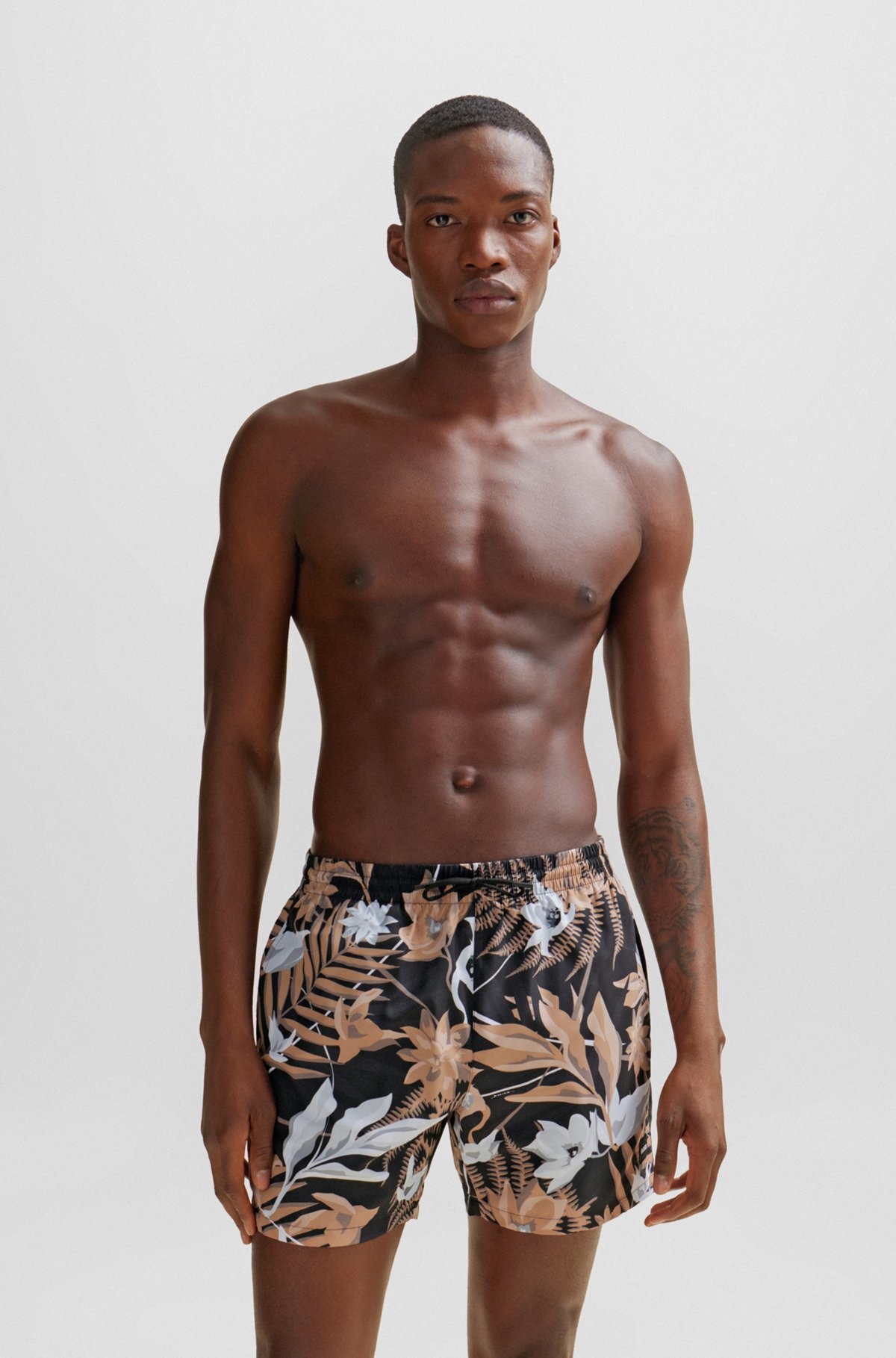 FULLY LINED SWIM SHORTS WITH SEASONAL PRINT - 2
