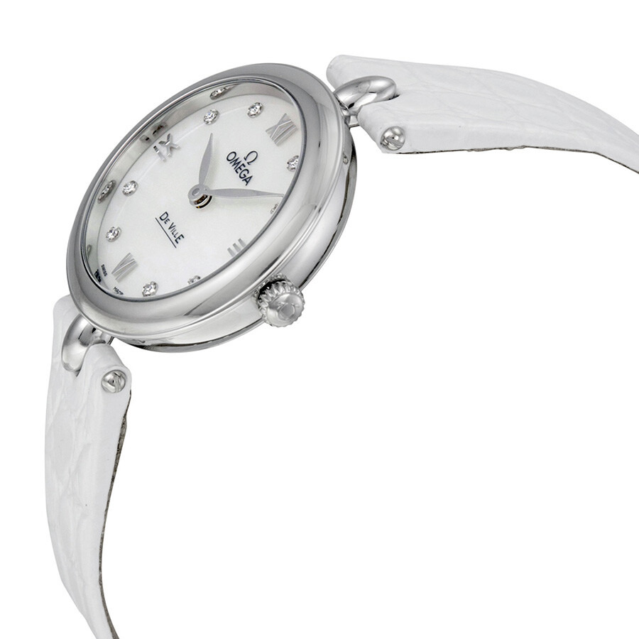 Omega De Ville Prestige Mother of Pearl Dial Ladies Watch 424.13.27.60.55.001 - 2