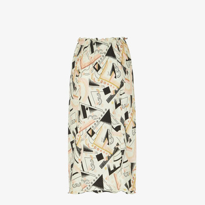 FENDI Multicolor silk skirt outlook