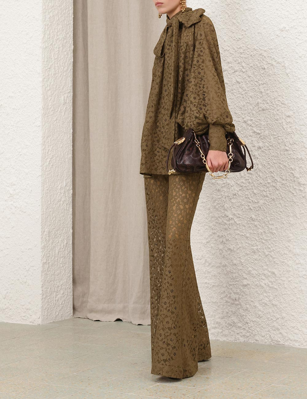 MEMENTO LACE FLARE PANT - 3