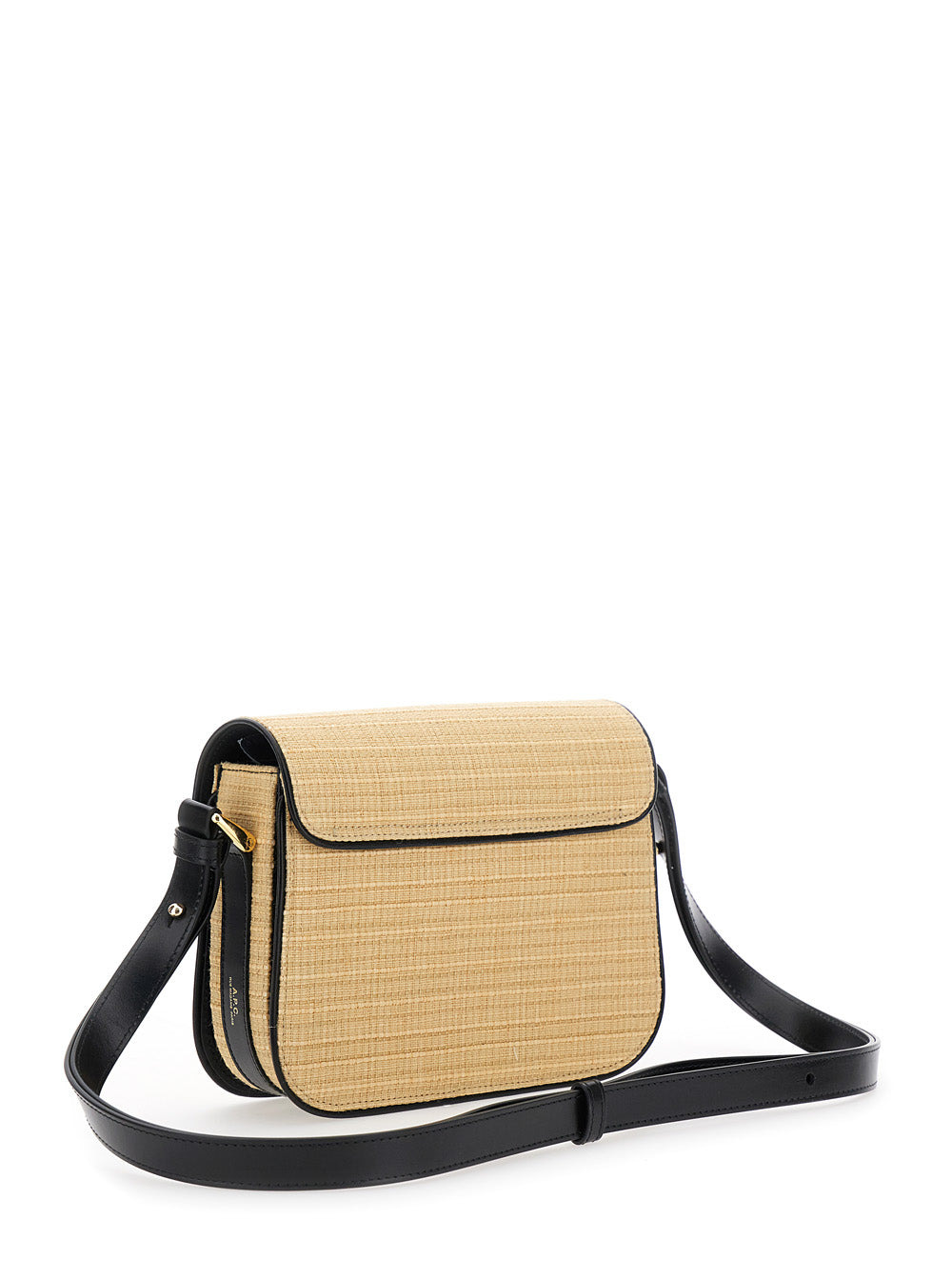 A.P.C. Women 'Grace Small' Beige Shoulder Bag With Clasp Closure And Adjustable Leather Strap In Lea - 3