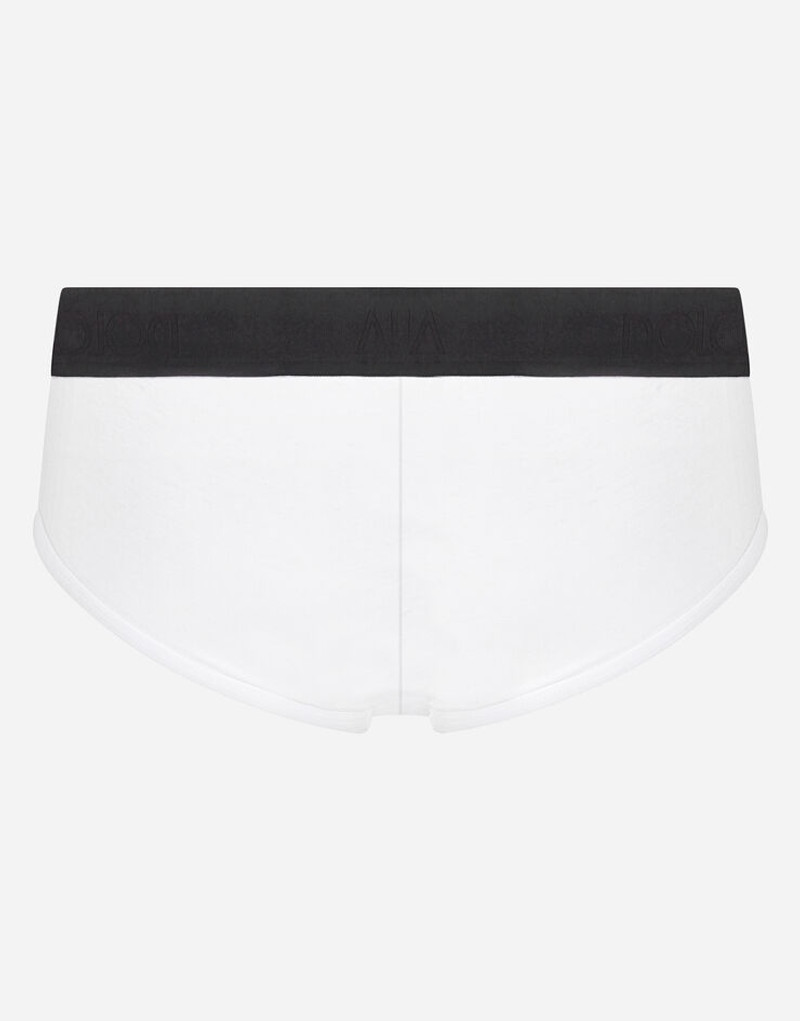 Two-way stretch cotton Brando briefs with D&G patch 3