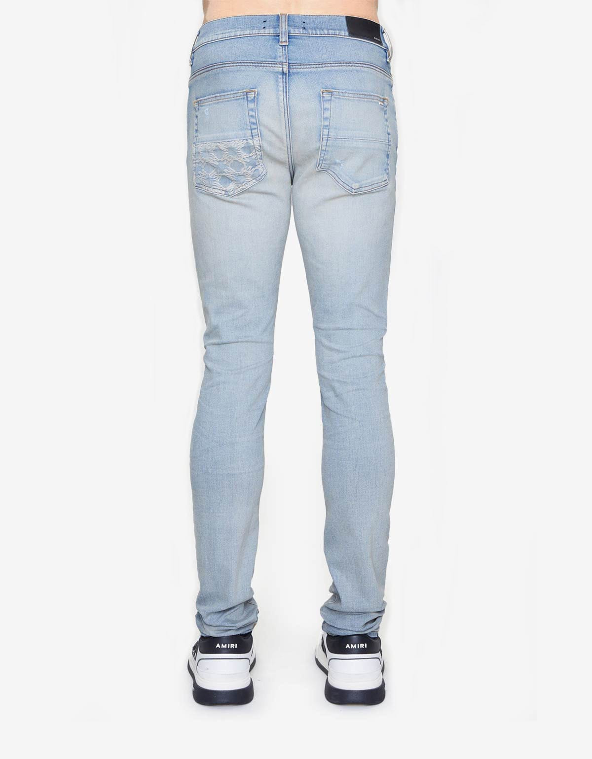 Amiri Blue MA Quad Contrast Skinny Jeans - 2
