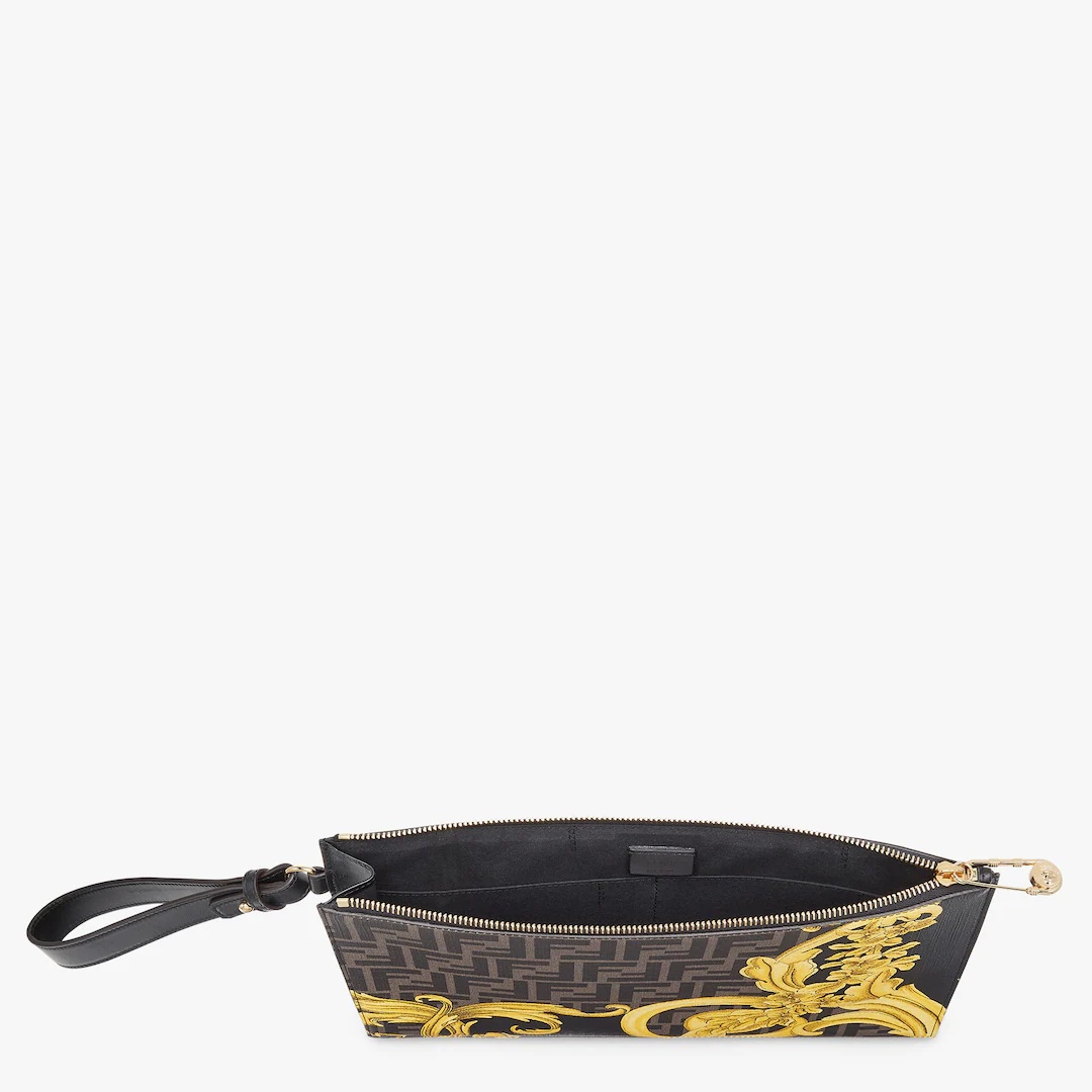 Fendace pouch in multicolor fabric - 3