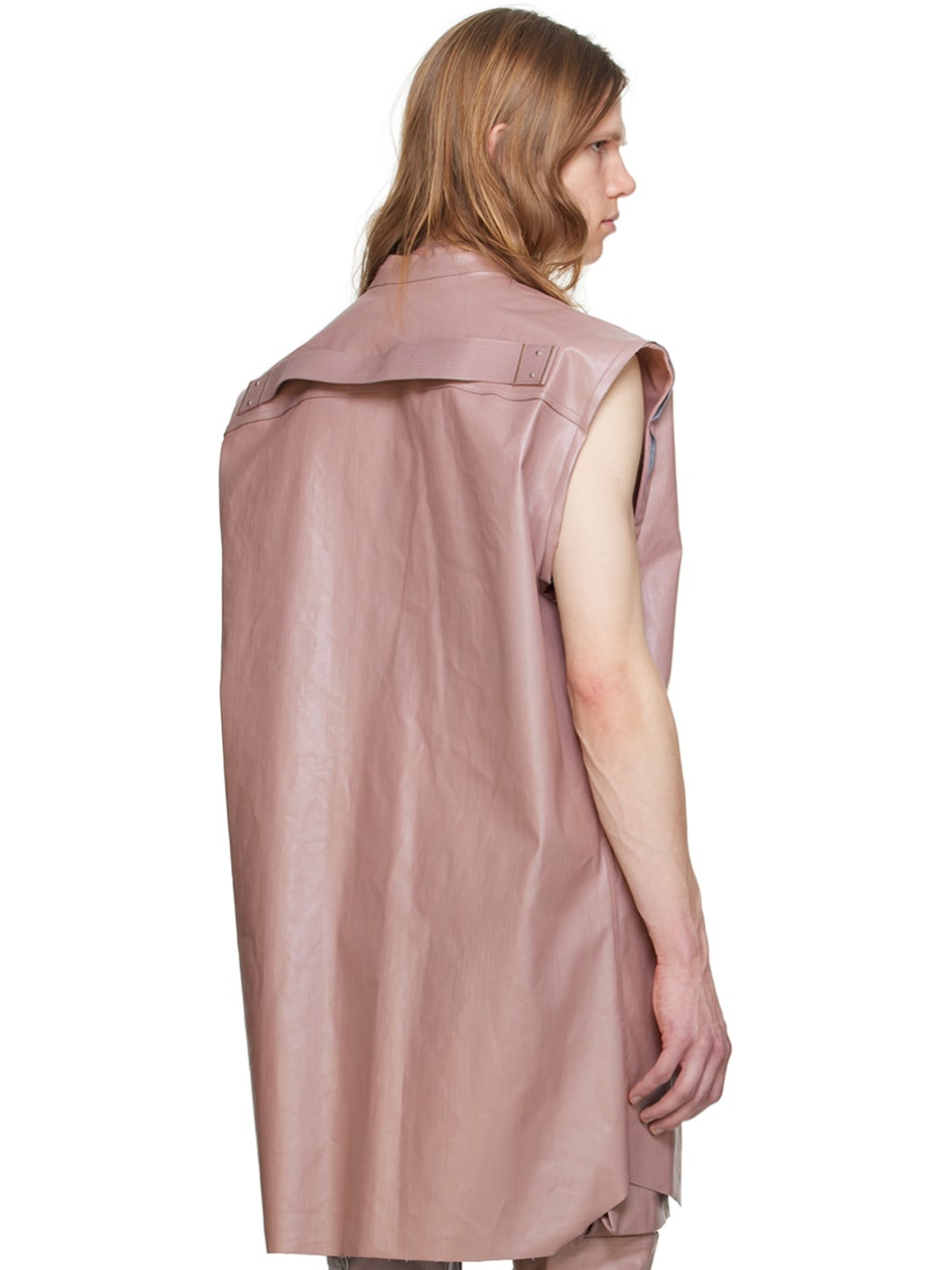 Pink Strobe Jumbo Denim Shirt - 3