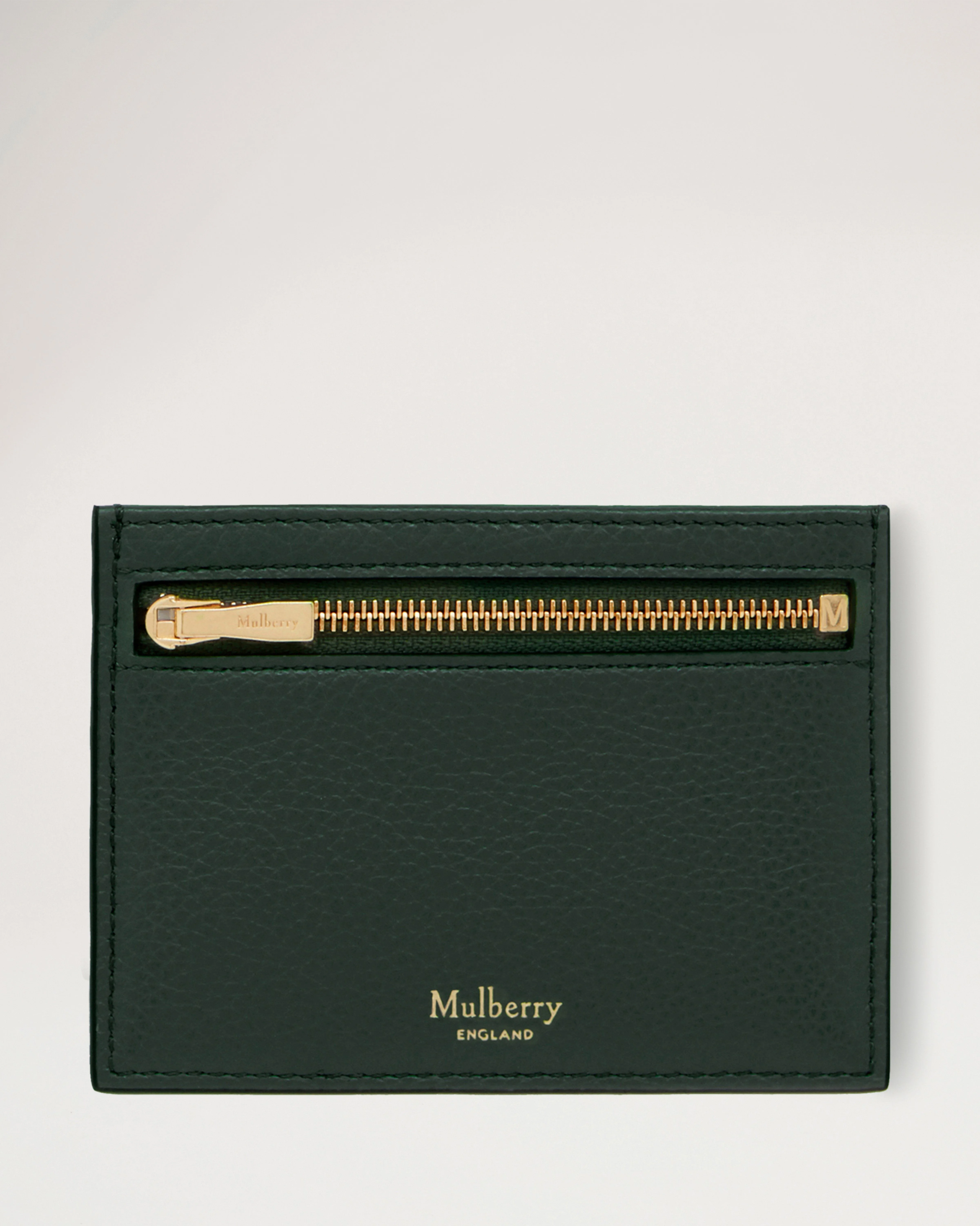 Zipped Credit Card Slip
Mulberry Green Small Classic Grain - 1